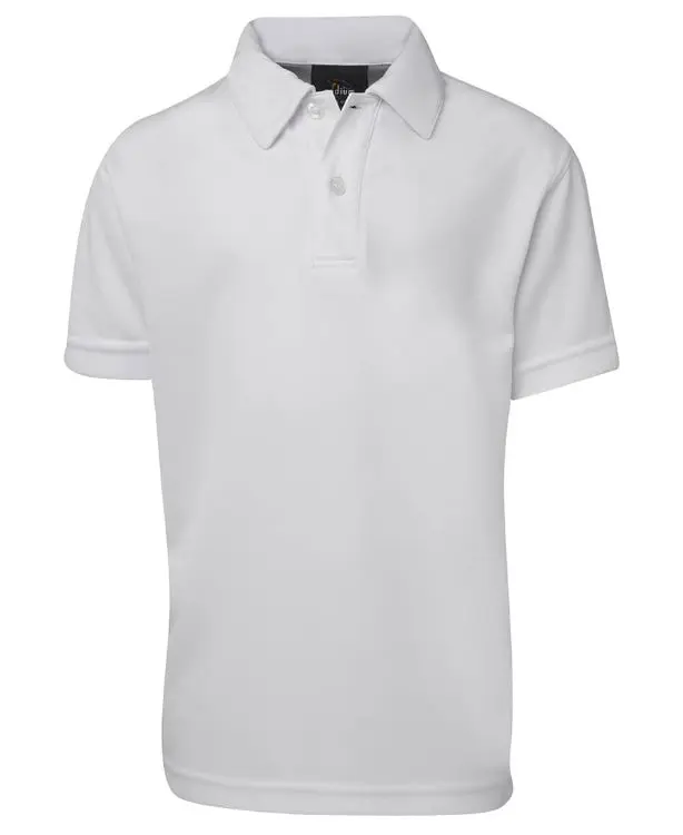 Picture of Podium Kids S/S Poly Polo White
