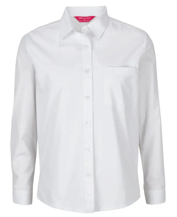 Picture of JB's Ladies L/S Double Layered Shirt White