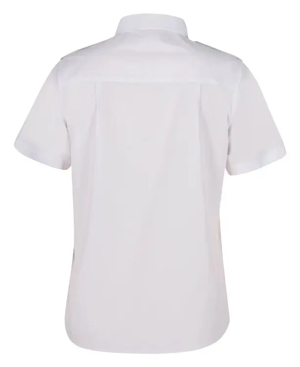 Picture of JB's Ladies S/S Epaulette Shirt White