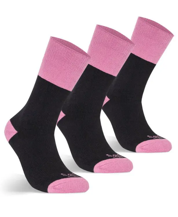 Picture of JB's Ladies Work Sock 3 Pack Black/