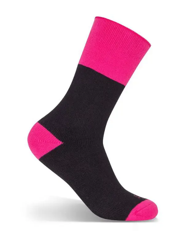 Picture of JB's Ladies Ultra Thick Bamboo Work Sock Black/Pink