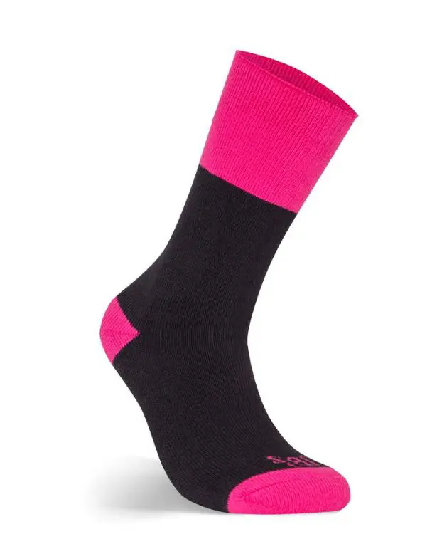 Picture of JB's Ladies Ultra Thick Bamboo Work Sock Black/Pink