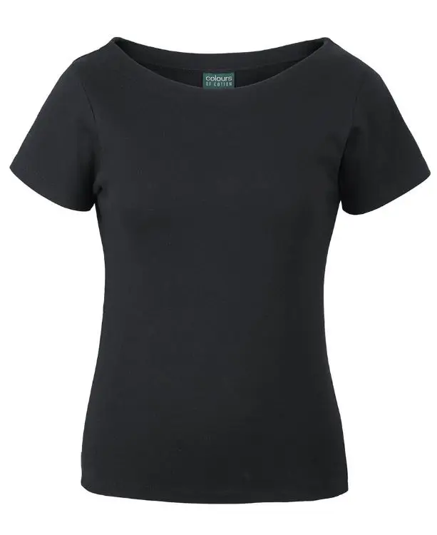 Picture of C of C Ladies S/S Boat Neck Tee