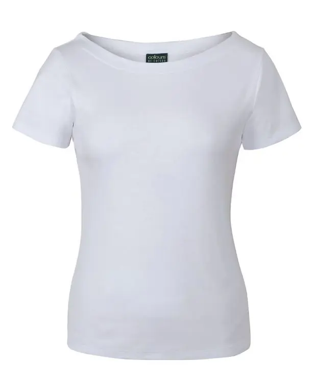 Picture of C of C Ladies S/S Boat Neck Tee