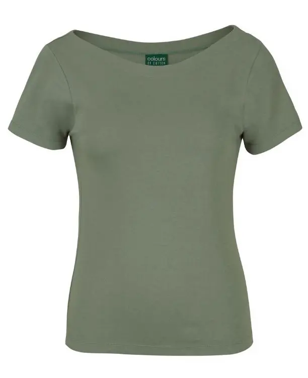 Picture of C of C Ladies S/S Boat Neck Tee