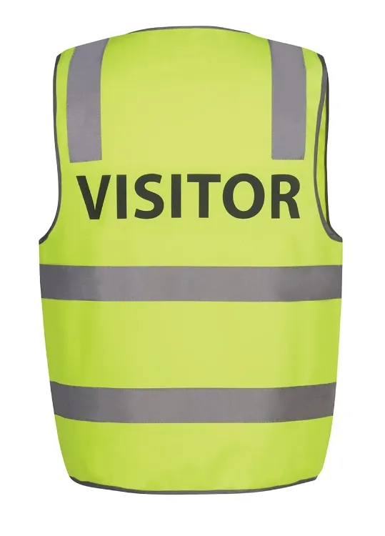 Picture of JB's Hv (D+N) Safety Vest Print Visitor Lime