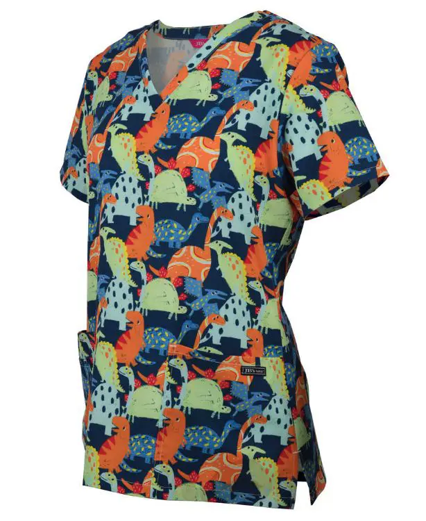 Picture of JB's Ladies Scrub Top Printed