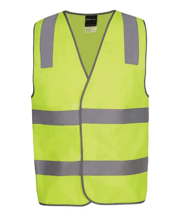 Picture of JB's Hv (D+N) Safety Vest Print Staff Lime