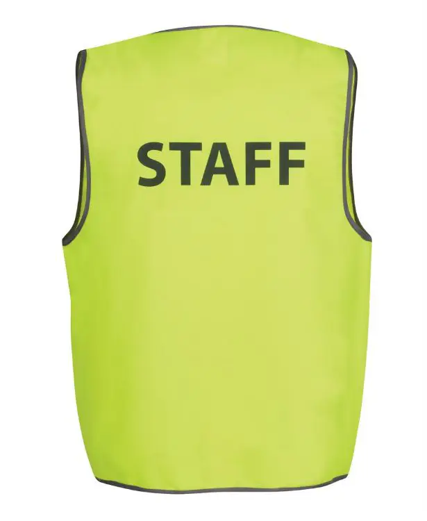 Picture of JB's Hv Safety Vest Print Staff Lime