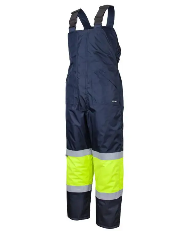 Picture of JB's Freezer Bib & Brace With Tape Navy/Lime
