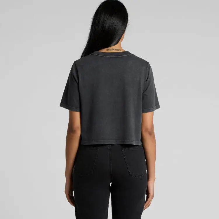 Picture of Wo's Stone Wash Heavy Crop Tee
