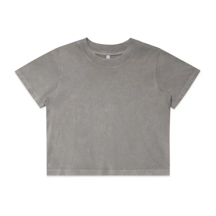 Picture of Wo's Stone Wash Heavy Crop Tee