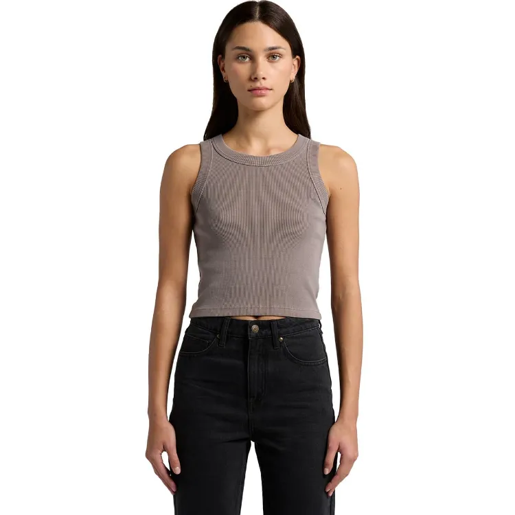 Picture of Wo's Faded Organic Rib Crop Tank