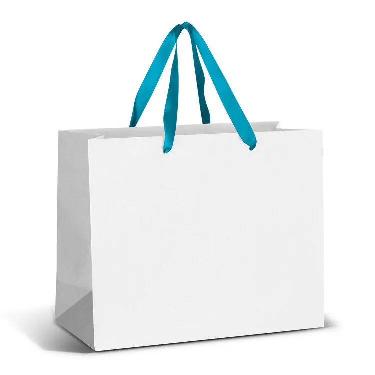Picture of Large Ribbon Handle Paper Bag - Full Colour