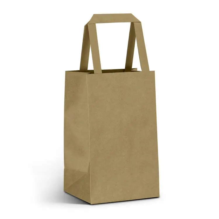 Picture of Small Flat Handle Paper Bag Portrait