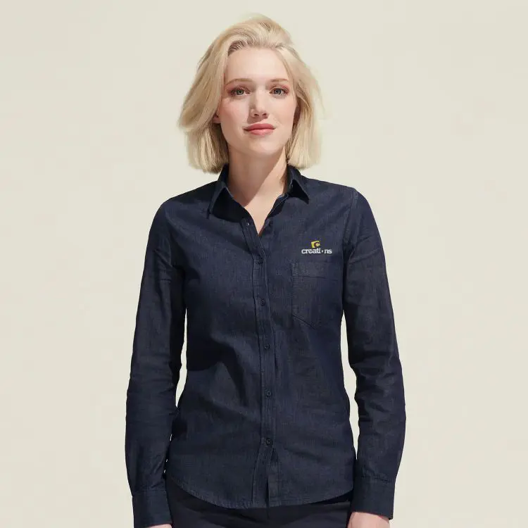 Picture of SOLS Barry Women's Denim Shirt