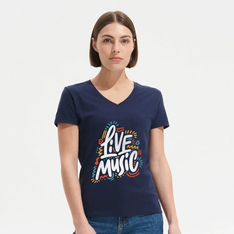 Picture of SOLS Imperial Womens V Neck T-Shirt