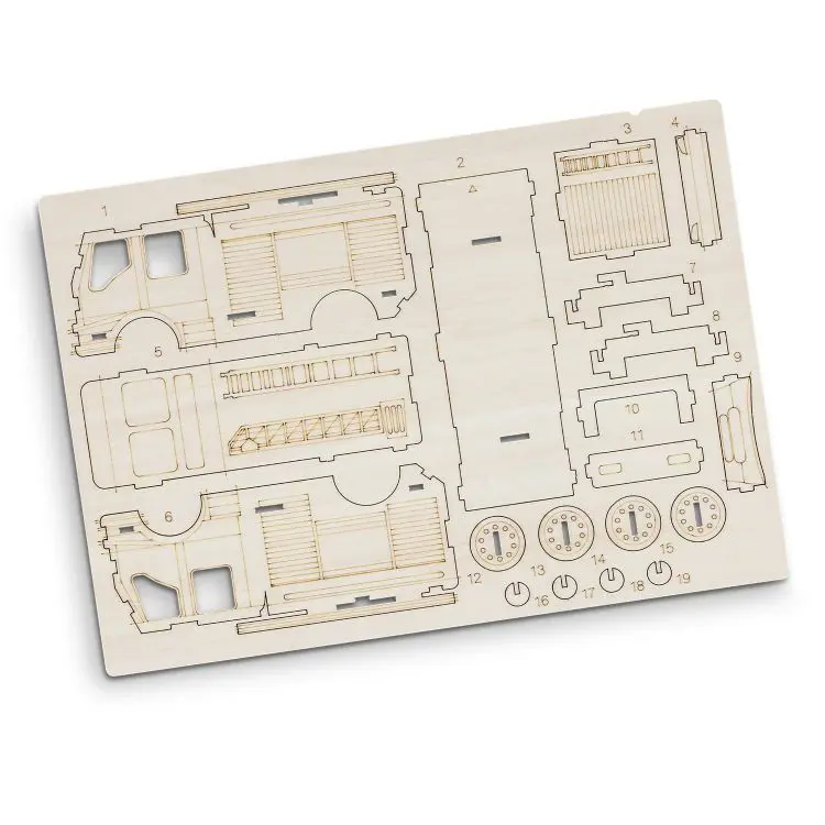 Picture of BRANDCRAFT Fire Truck Wooden Model