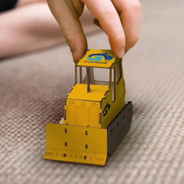 Picture of BRANDCRAFT Bulldozer Wooden Model