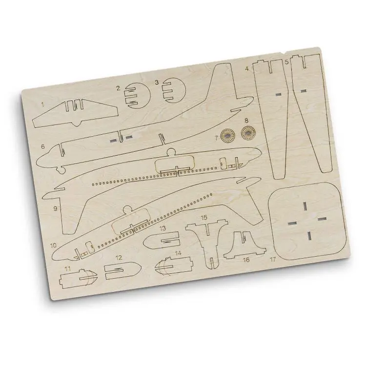 Picture of BRANDCRAFT Jet Plane Wooden Model