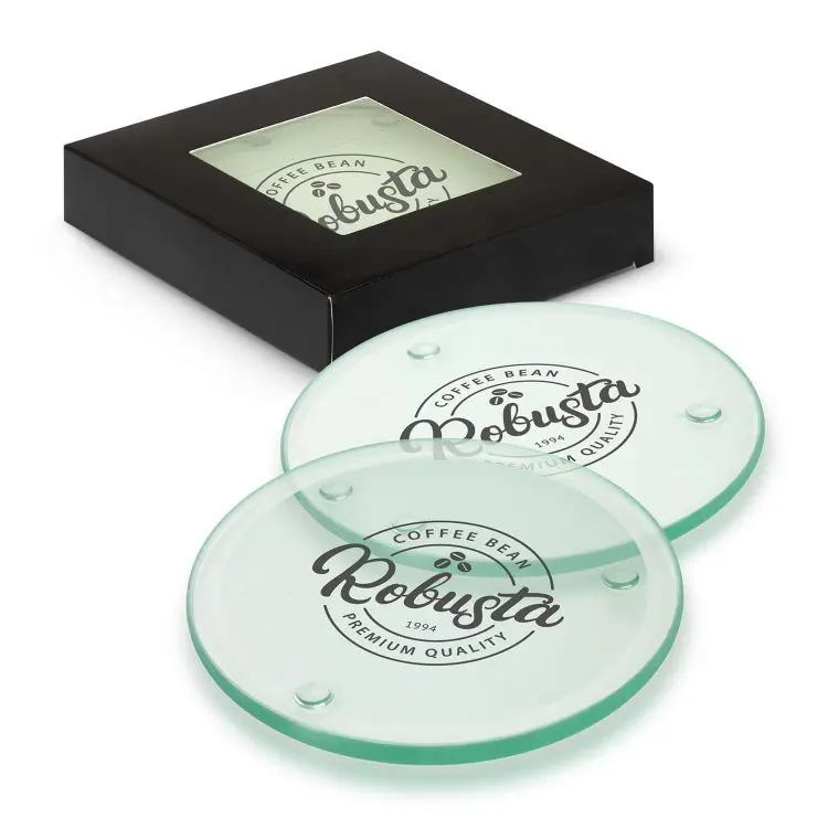 Picture of Venice Glass Coaster - Set of 4 - Round