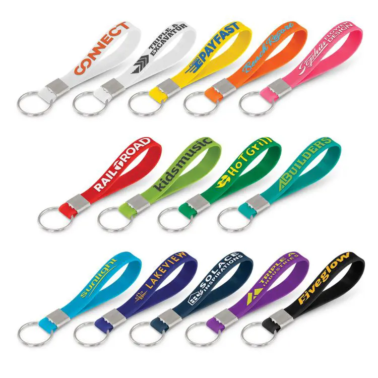 Picture of Silicone Key Ring - Embossed