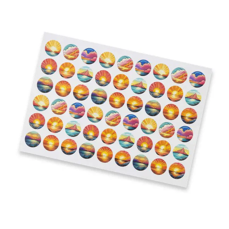 Picture of Sticker Sheet 26mm Circle - Matte