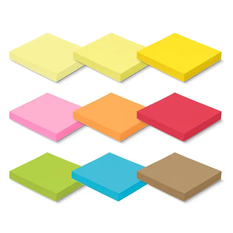 Picture of Coloured Sticky Pad 70 x 75mm - 100 Sheets