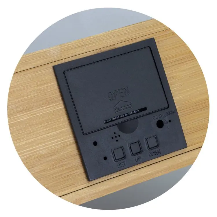 Picture of Bamboo Wireless Charging Clock