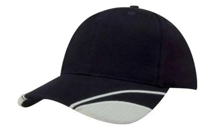 Picture of Brushed Heavy Cotton Cap with Mesh Inserts on Peak
