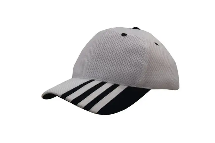 Picture of Sandwich Mesh Cap with Striping on Peak