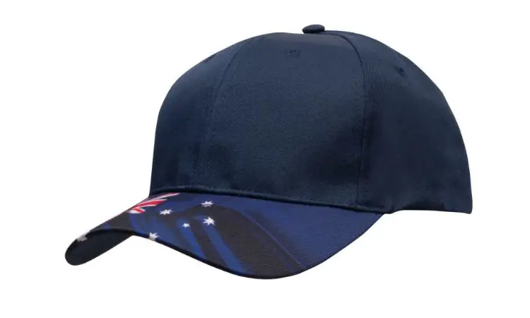 Picture of Breathable Poly Twill Waving Flag Cap