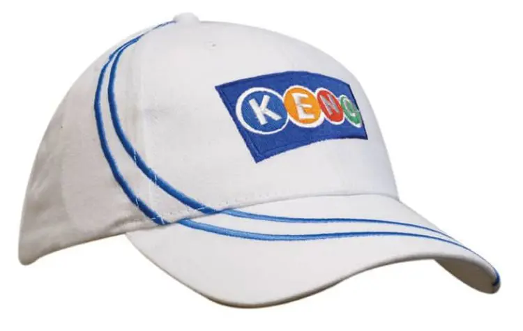Picture of Brushed Heavy Cotton Cap with Line Embroidery