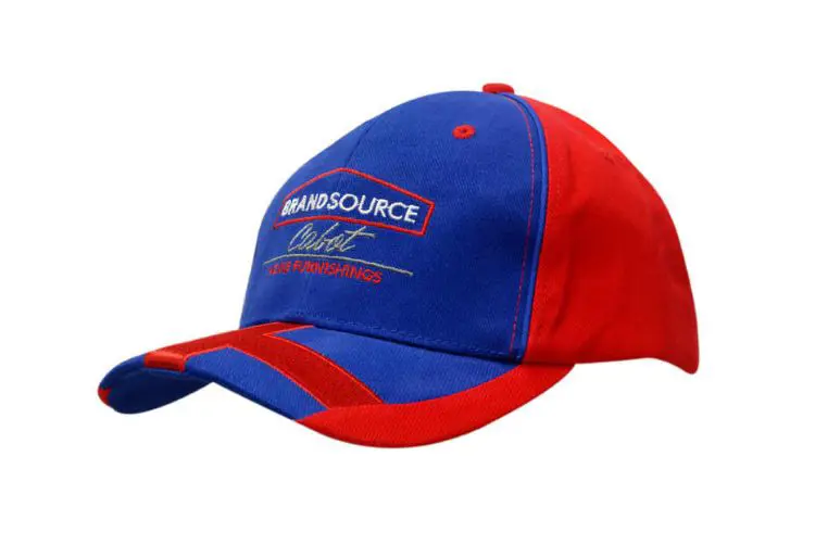 Picture of Brushed Heavy Cotton Cap with Crown Piping & Peak Cross Embroidery