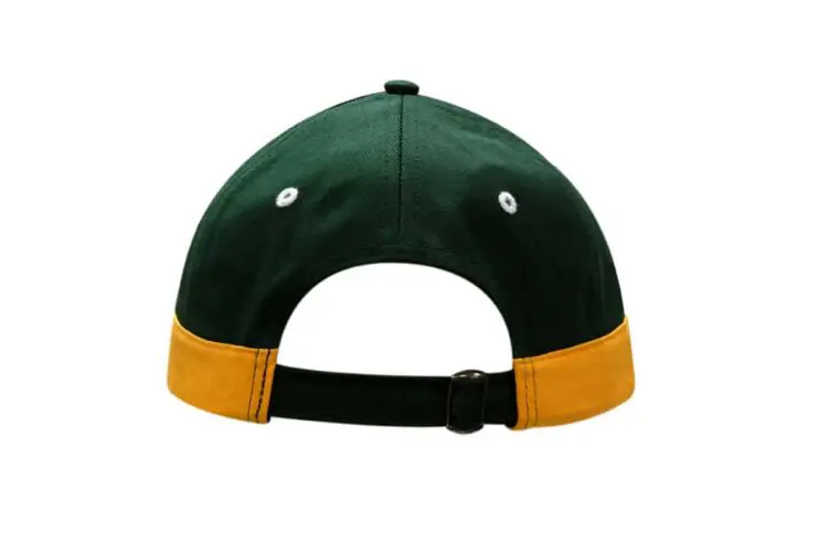 Picture of Deluxe Bull Denim Cotton Twill Cap with Sandwich, Trim on Crown and Trim & Insert on Peak