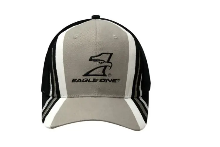 Picture of Brushed Heavy Cotton Cap with Fabric Inserts and Embroidery on Crown & Peak