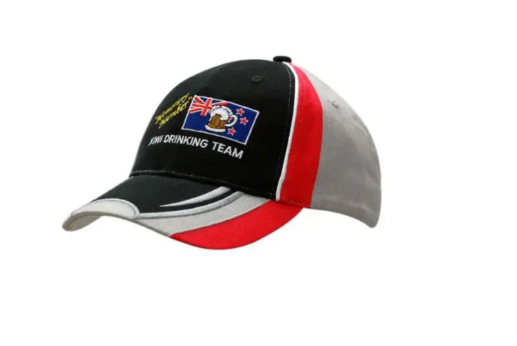 Picture of Brushed Heavy Cotton Cap with Inserts/Piping on Crown & Inserts/Embroidery on Peak