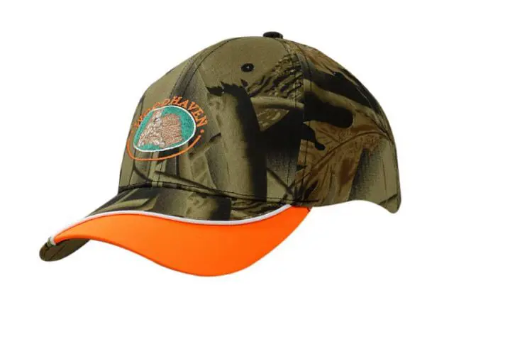 Picture of Leaf Camouflage Cap with Peak Indent & Piping