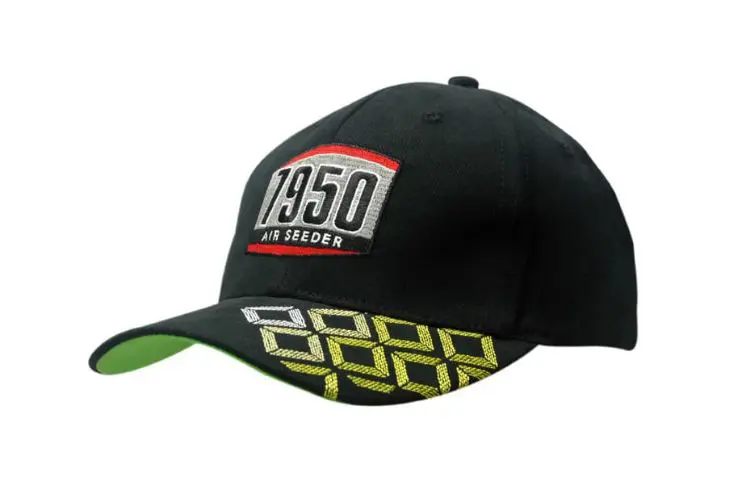 Picture of Brushed Heavy Cotton Cap with Embroidered Squares on Peak