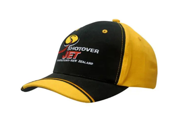 Picture of Brushed Heavy Cotton Cap with Peak Indent & Embroidery