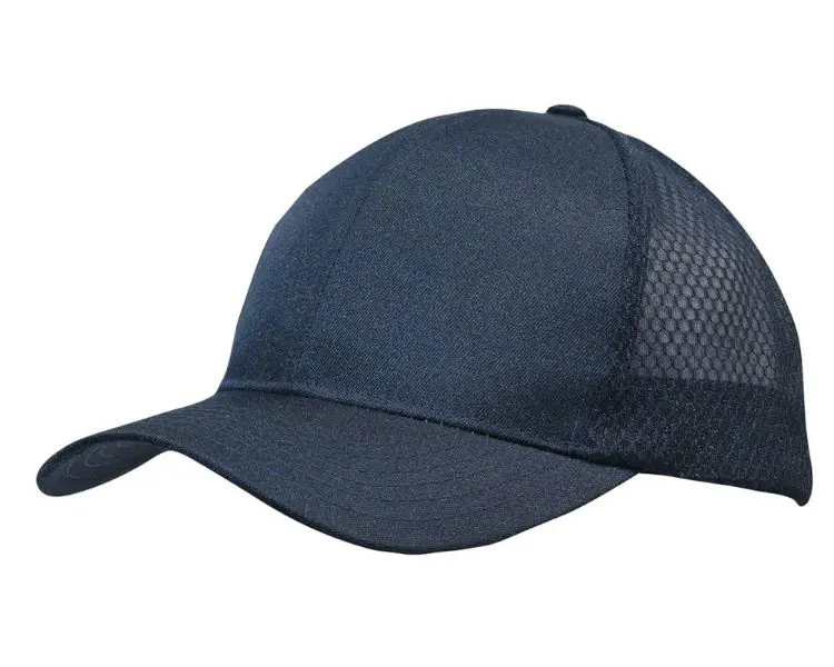Picture of Breathable Poly Twill Cap with Honeycomb Mesh