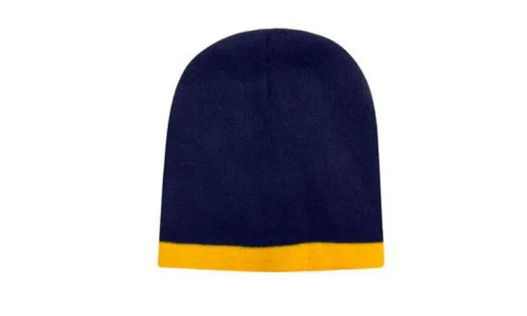 Picture of Roll Down Two Tone Acrylic Beanie