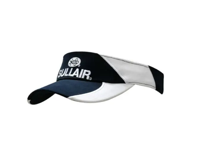 Picture of Brushed Heavy Cotton Visor with Inserts & Embroidery on Crown & Peak
